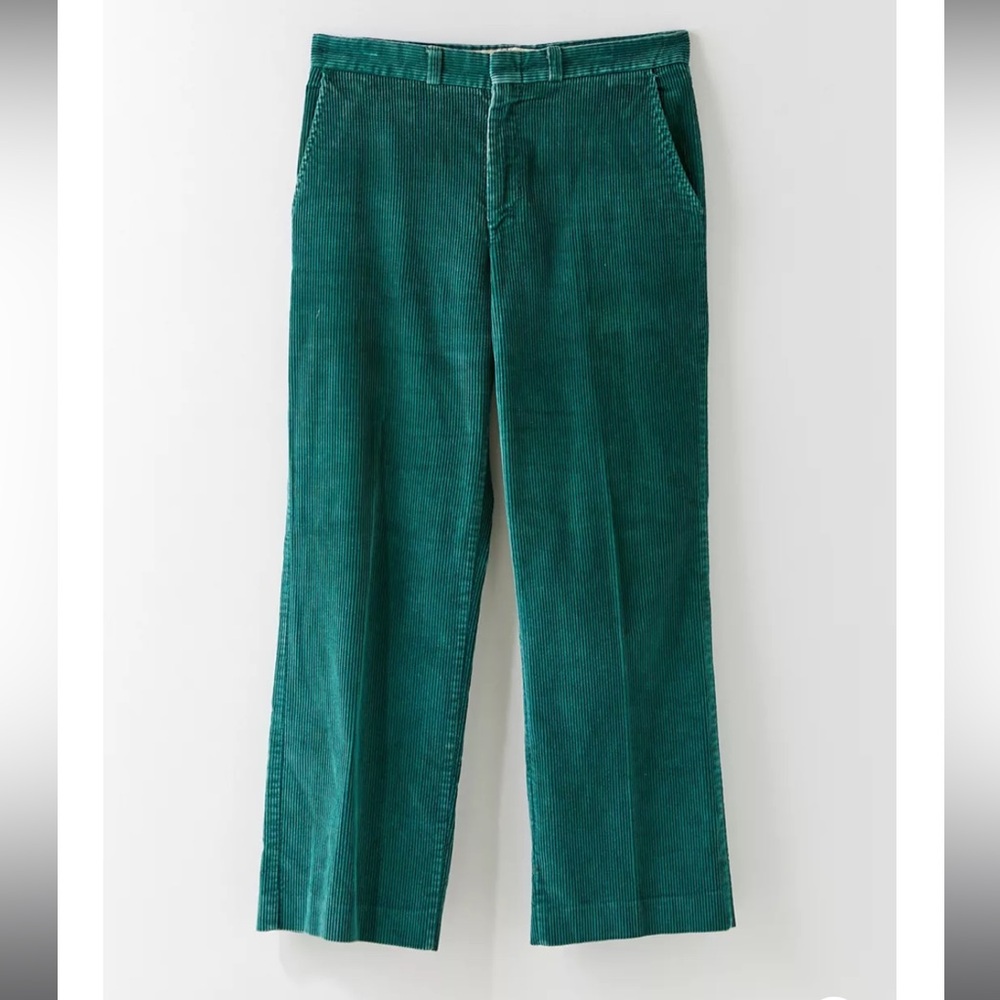 Urban Outfitters Vintage Teal Corduroy Cropped Pants